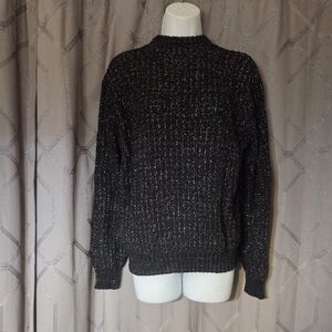 Vintage Bel Ami Black Knit Sweater Made Im USA